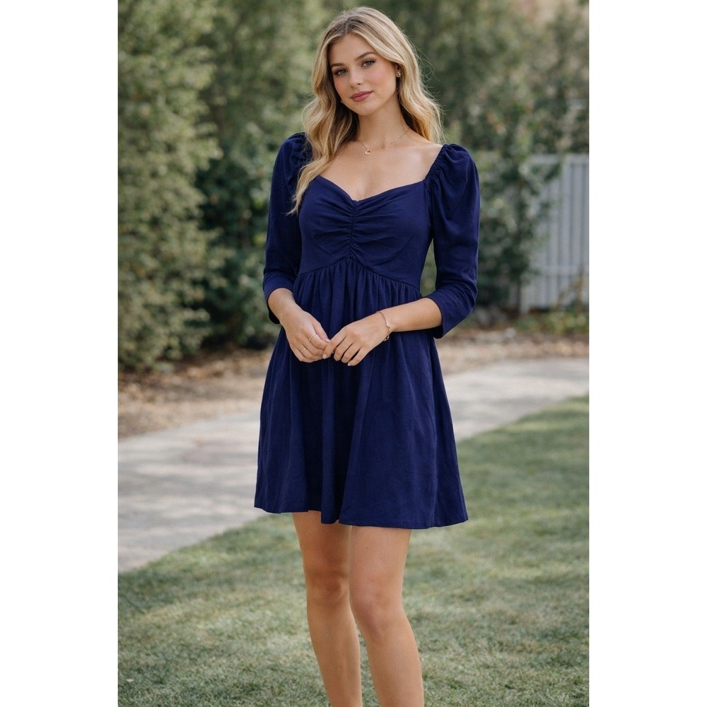Anthropologie Linen Mini Dress Small Forever That‎ Girl coquette babydoll